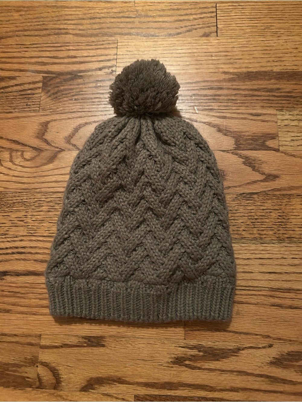 Issac Mizrahi Green Comfy Cozy Warm Knit Winter Beanie Hat W/ Fleecy Interior